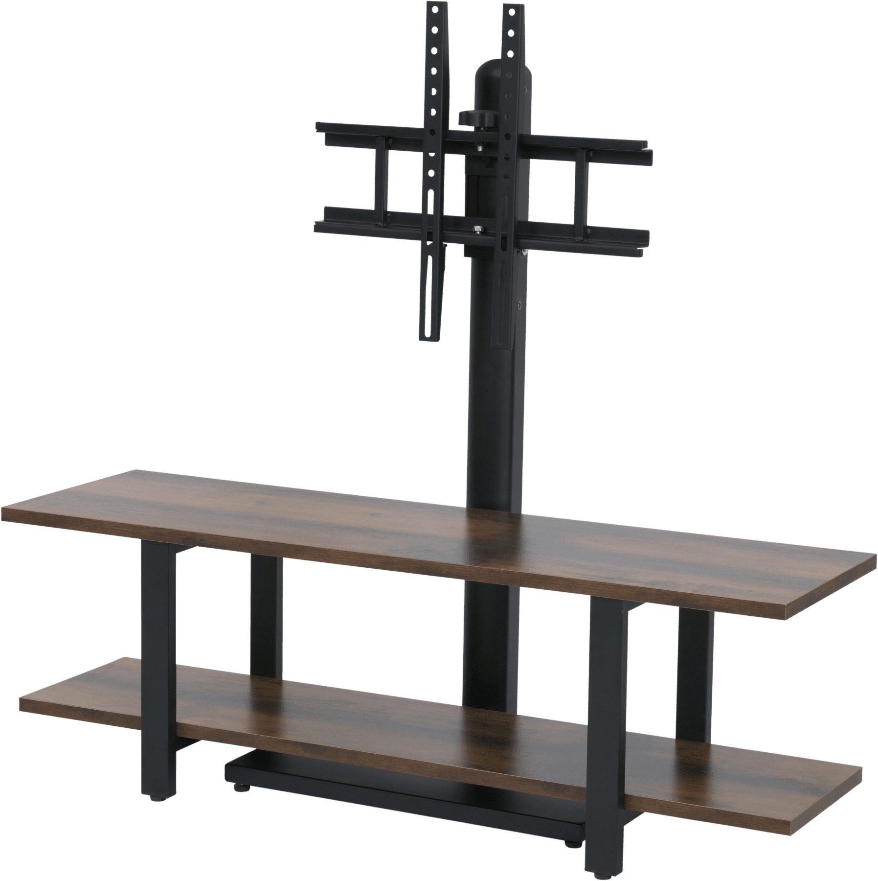 黒のテレビスタンド テレビ セット JK-PLAN（ジェイケイ・プラン） テレビ台 壁掛け風 壁寄せ テレビ