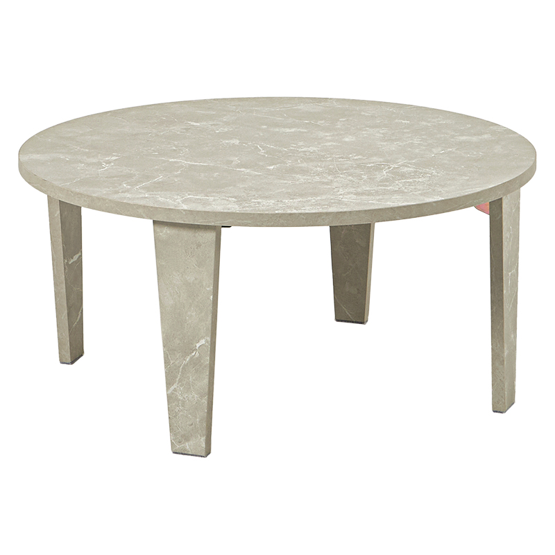 折れ脚テーブル 円形テーブル 直径68cm 高さ32cm 折りたたみ機能付き 木目調 石目調 モダン ヴィンテージ MT-6868 | HAGiHARA | 04
