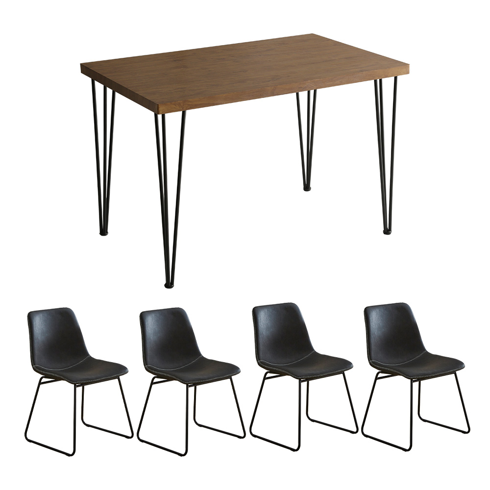 スクエアチェア4脚 110cm幅テーブル 5点セット SETH×Umbure | ホームテイスト | 08