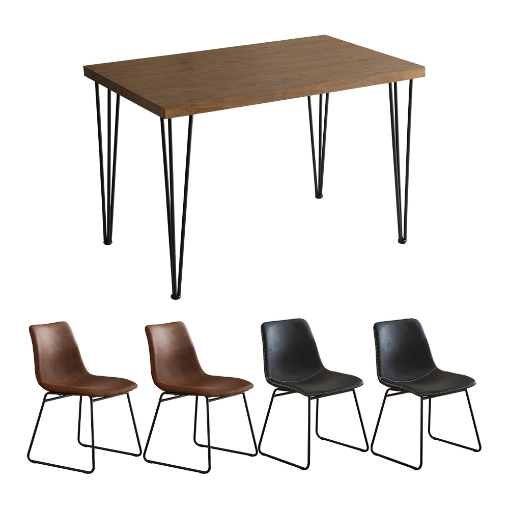 スクエアチェア4脚 110cm幅テーブル 5点セット SETH×Umbure | ホームテイスト | 06