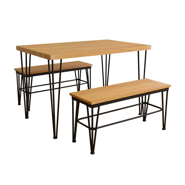 ヴィンテージダイニング3点セット テーブル＋ベンチ2脚 | ホームテイスト | 01