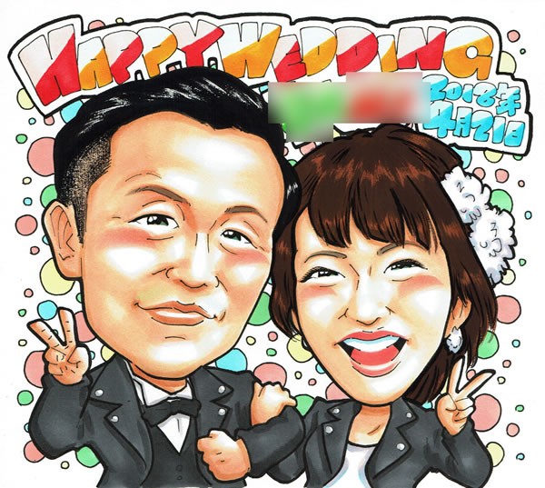 額付き♡Welcomeボード・似顔絵・Weddingボード ウェルカムボード 似顔絵 結婚式 プレゼント ブライダル サンクス