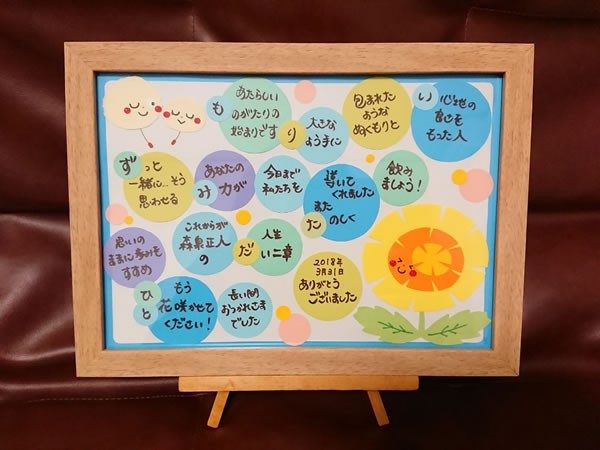 名前詩 誕生日プレゼント 記念日用 出産祝い 両親 還暦祝い 贈答品 ネームイン 結婚記念日 送別会 お名前ポエム 米寿祝い 新築祝い にっこり工作 無料