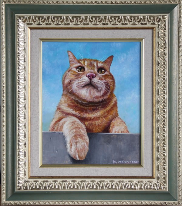 大切なペットとの想い出を絵画にしてみませんか？ （油絵 額縁 自画像