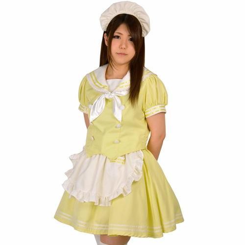 8mm メイド コスチューム 5点セット ツーピース セーラーメイド服 コスプレ 衣装 制服 可愛い パステルカラー レディース S/M/Lサイズ｜prettygirl｜02