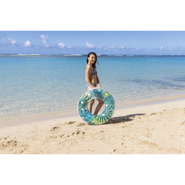 上品な [2点セット] 浮き輪 90cm クリスタル 浮き輪