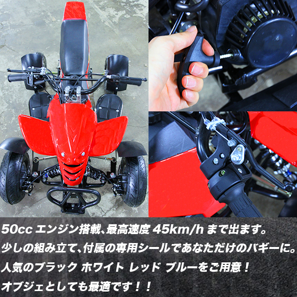 ミニ四輪バギー 50cc ポケバイ 本体 エンジン 四輪 バギー ポケット