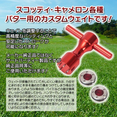 ゴルフ カスタムソールウェイト 2 個セット 交換用 レンチ付