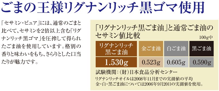 セサミン・ピュア 120粒 3個組 送料無料 1日4粒分にセサミン15mg