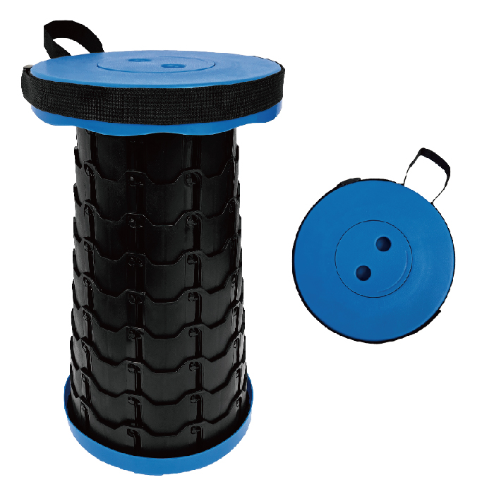 ポータブルスツール 折りたたみ椅子 チェア 10段階 高さ調整 持ち運び