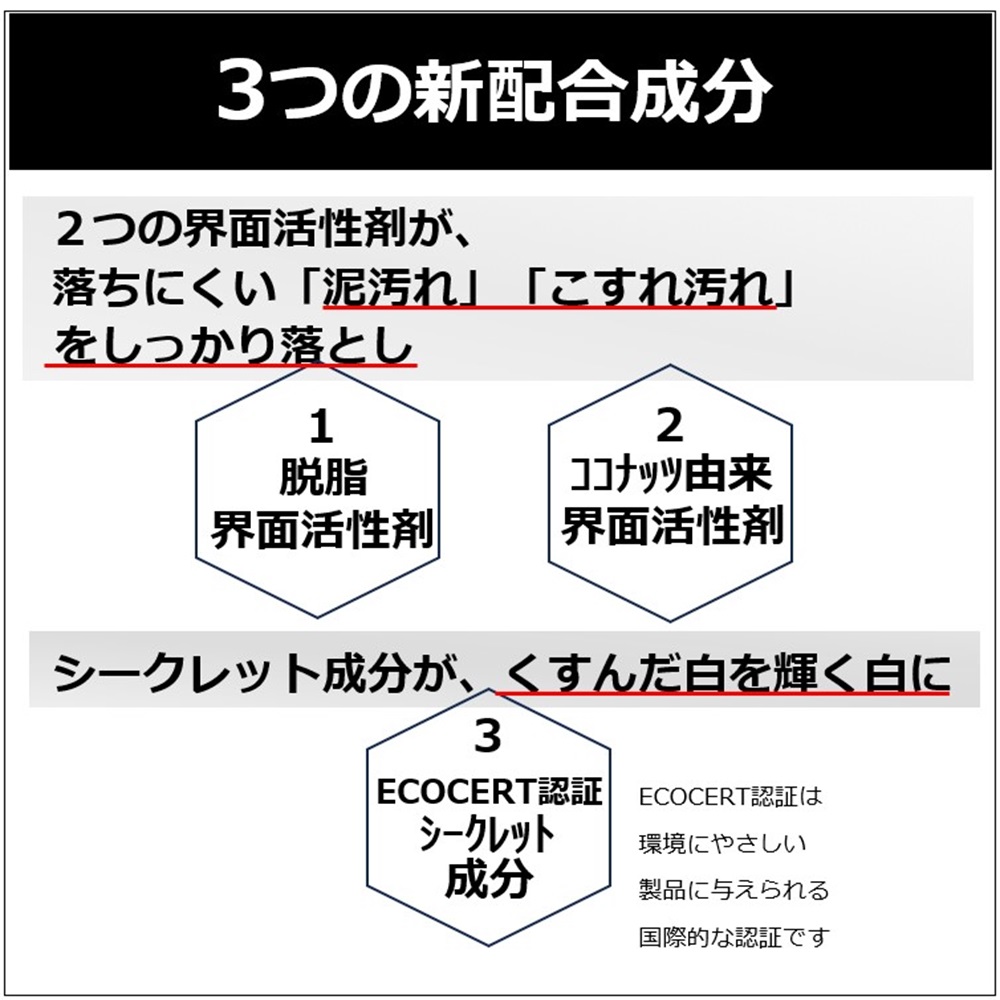 3つの新成分配合