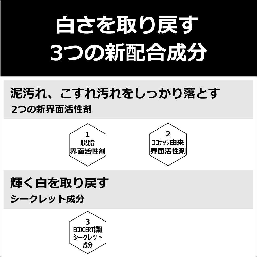 3つの新成分配合