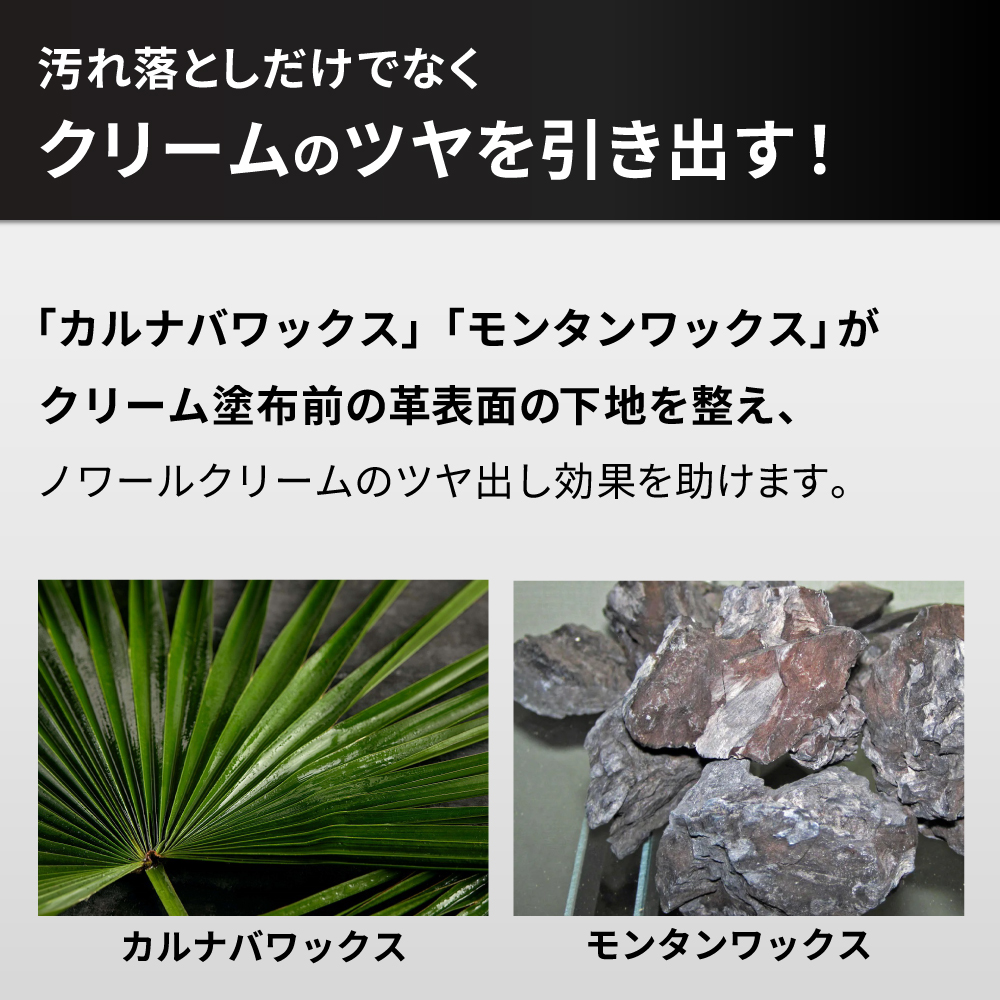 クリームのツヤを引き出す