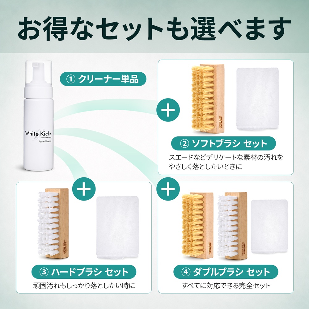 スニーカー クリーナー 汚れ落とし 靴 「ホワイトキックス」ソフト