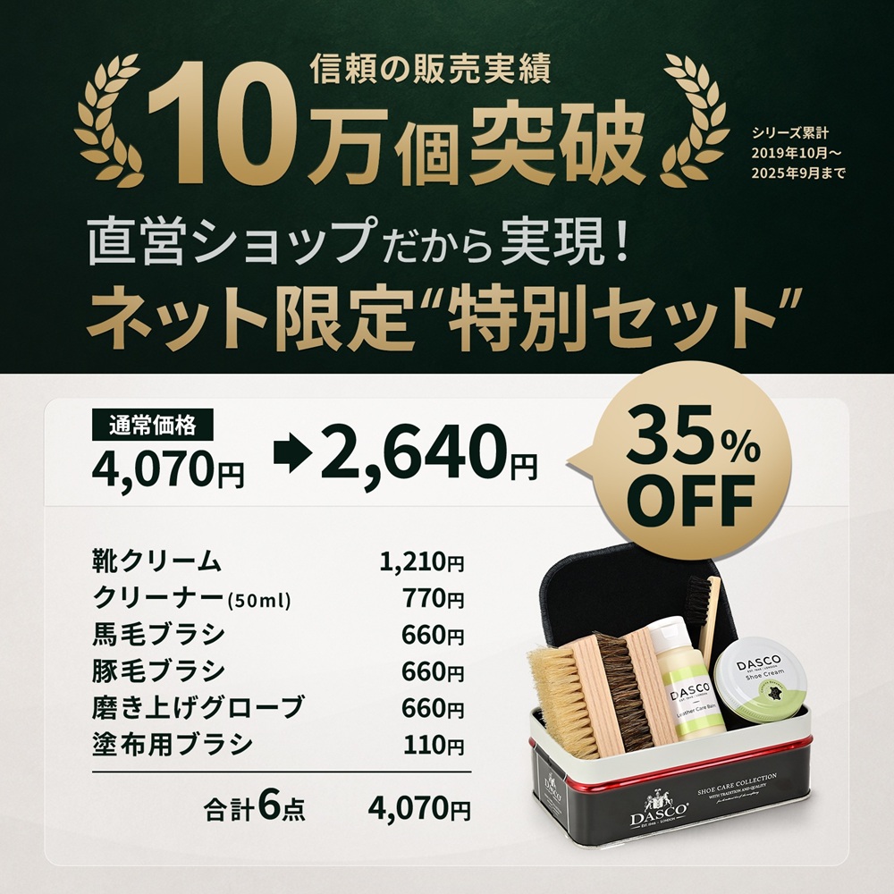 DASCO（ダスコ） 靴磨きセット 究極コスパ シューケア スターター