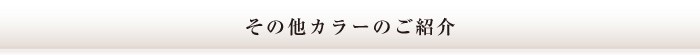 その他カラーのご紹介