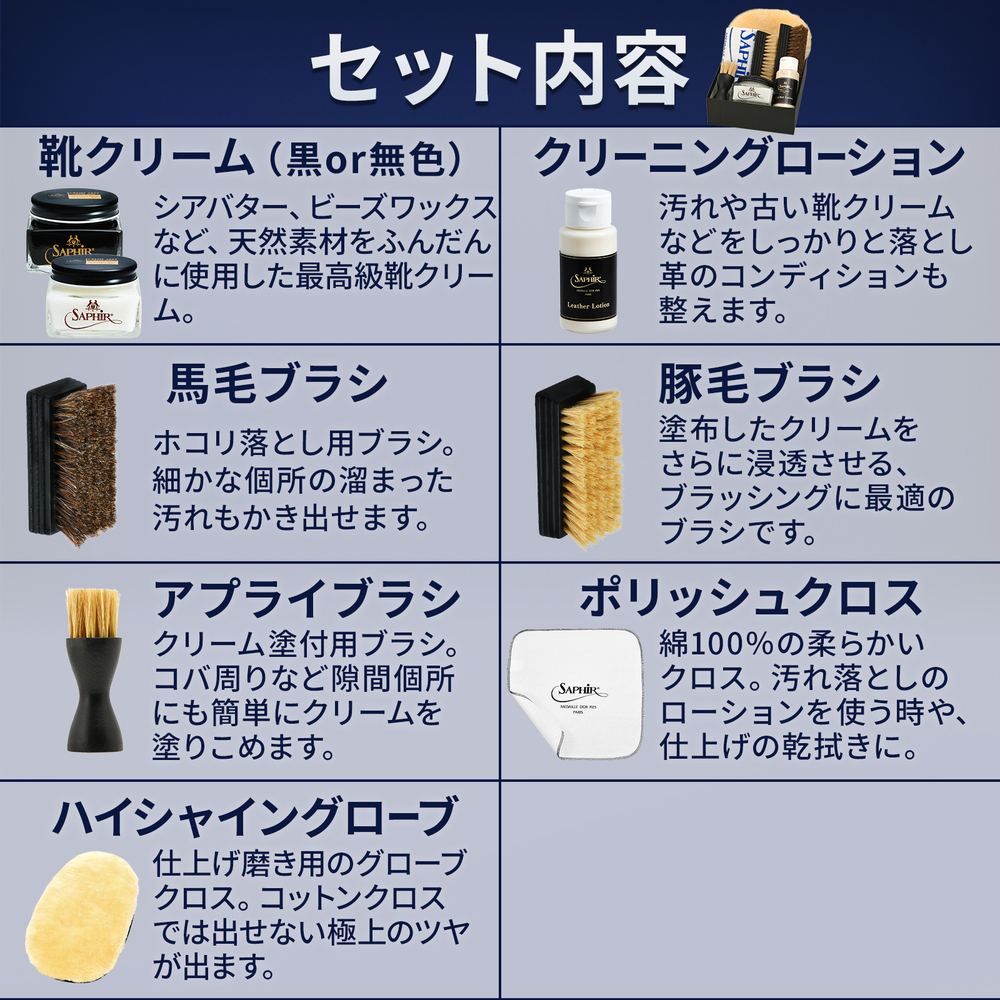 Saphir Noir（サフィール ノワール） 最高級 靴クリーム トライアル