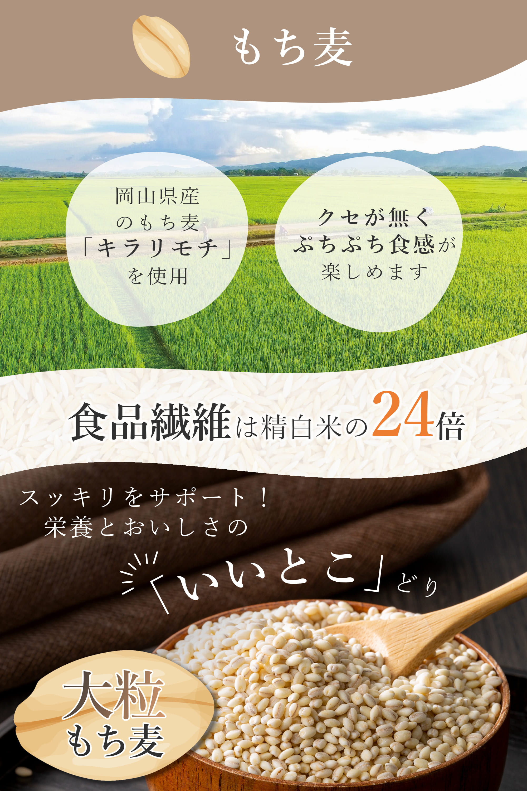 金賞健康米とキラリモチ
