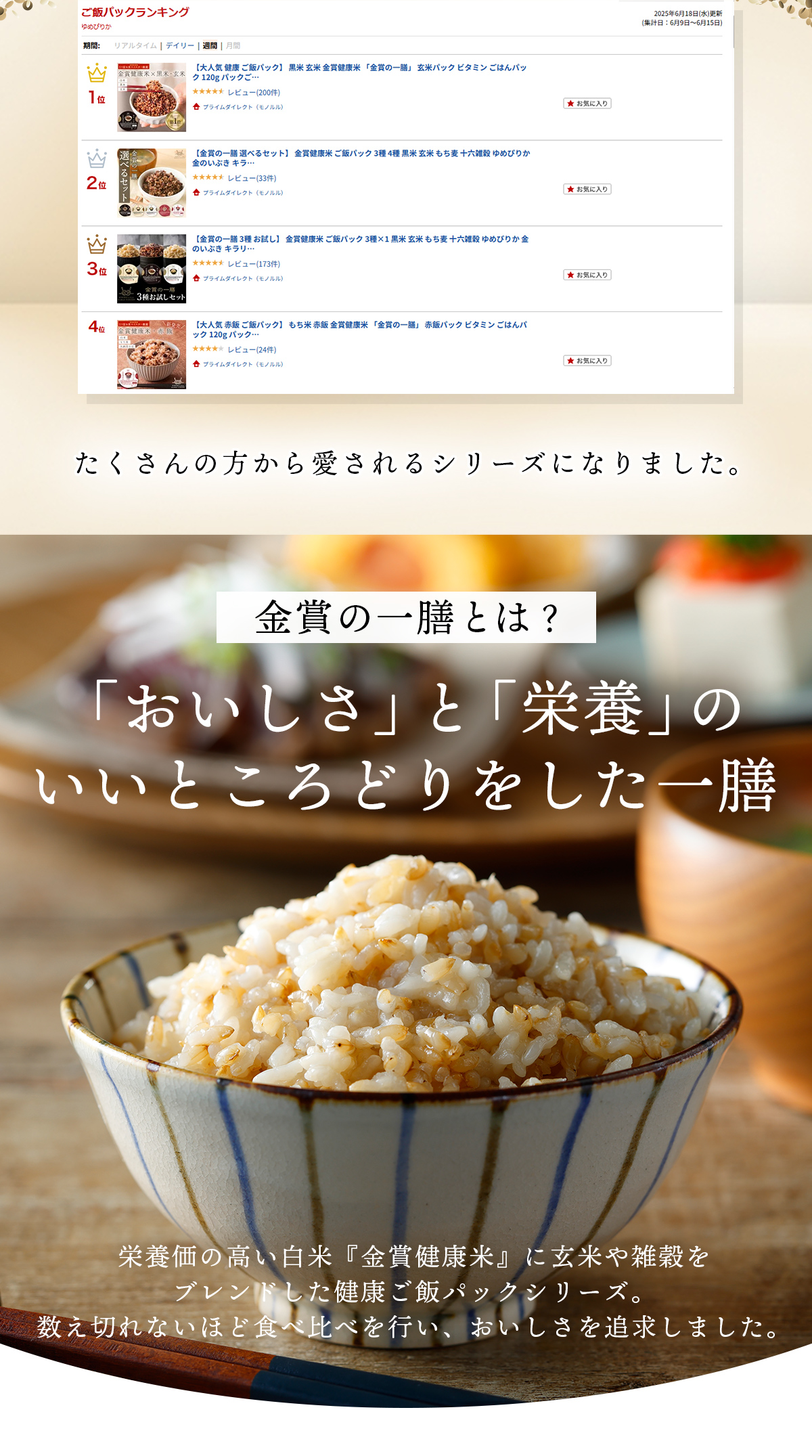 金賞健康米と金のいぶき