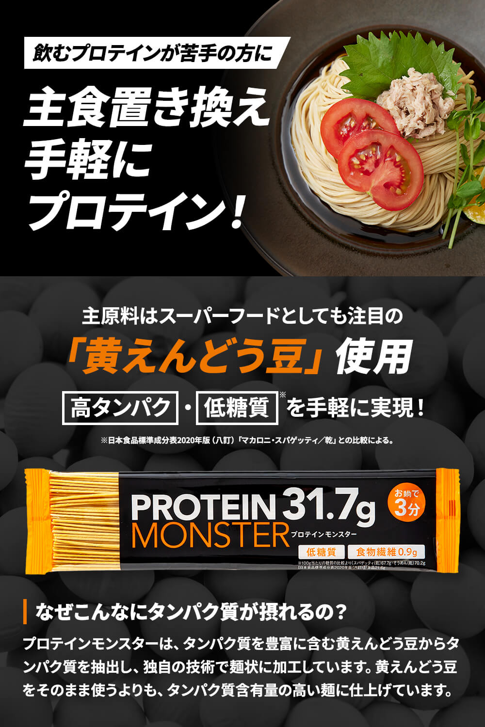 新発売】プロテインモンスター 30食 高たんぱく 低糖質 プロテイン麺