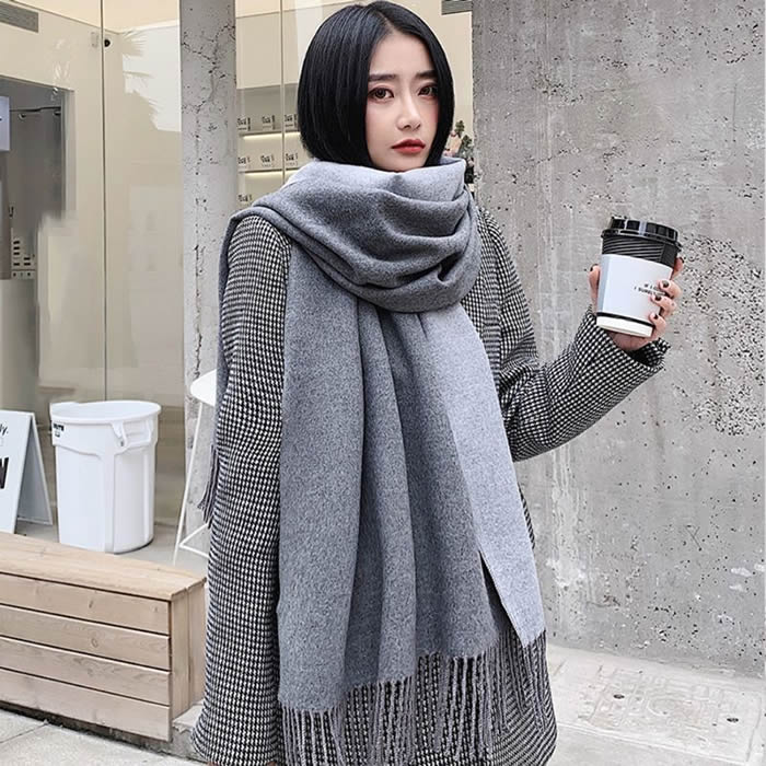 ストール 大判 レディース マフラー 柄 フリンジ カシミヤタッチ