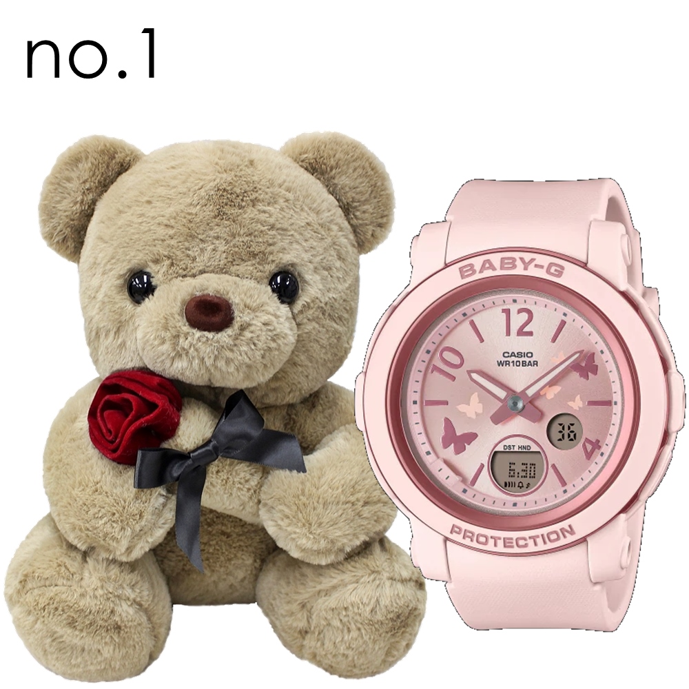 レディース 腕時計 カシオ Baby-G くまさんラッピング 紙袋つき ギフト 誕生日 プレゼント ...