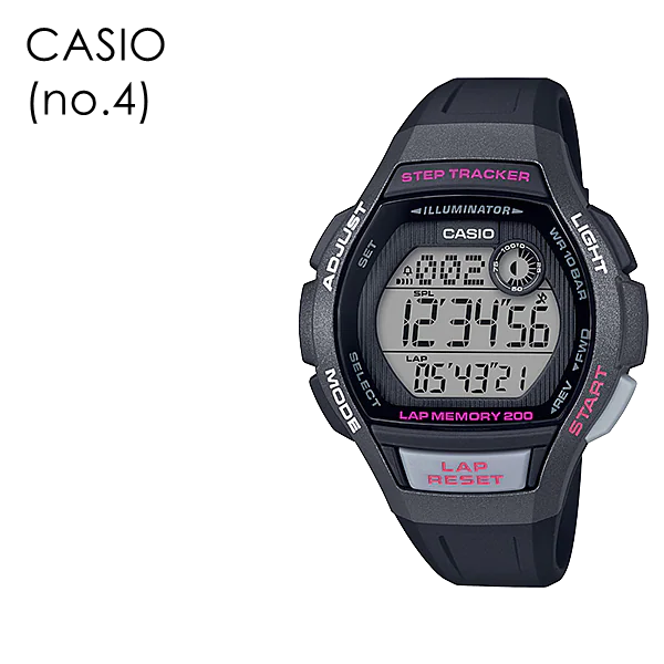 ランニング専用 自動歩数計測 ジョギング 国内正規品 CASIO カシオ 腕時計 メンズ レディース 子供 大人 シニア 父 母 運動 健康管理 ランナー 走りながら操作｜primewatch｜05