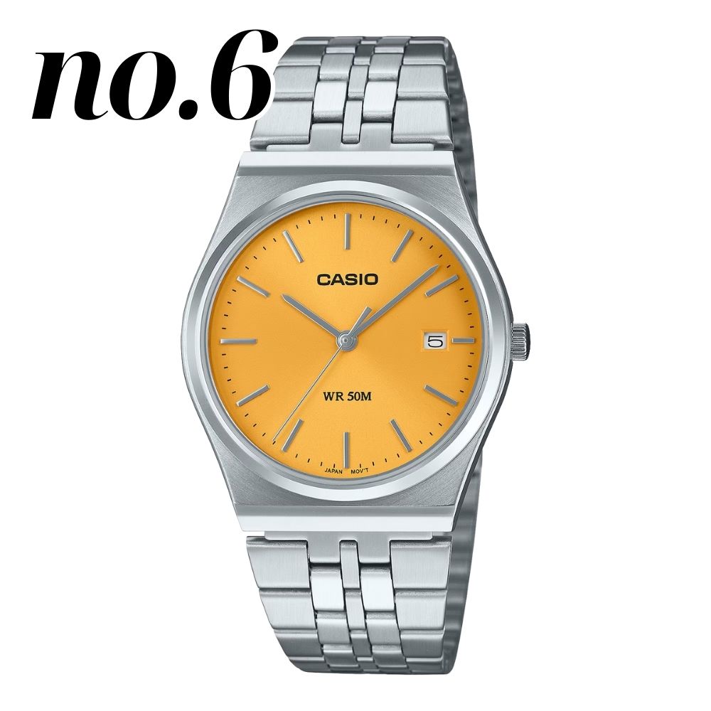 CASIO 防水デジタル腕時計 イエロー/グレー CASIO（カシオ） 腕時計 CASIO/ スタンダード デジタルウォッチ