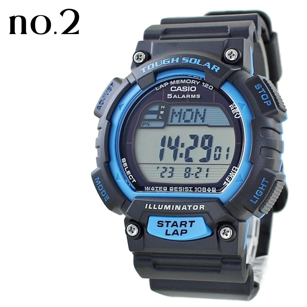 CASIO（カシオ） ソーラー ランニングに最適 電池交換不要 腕時計 手表