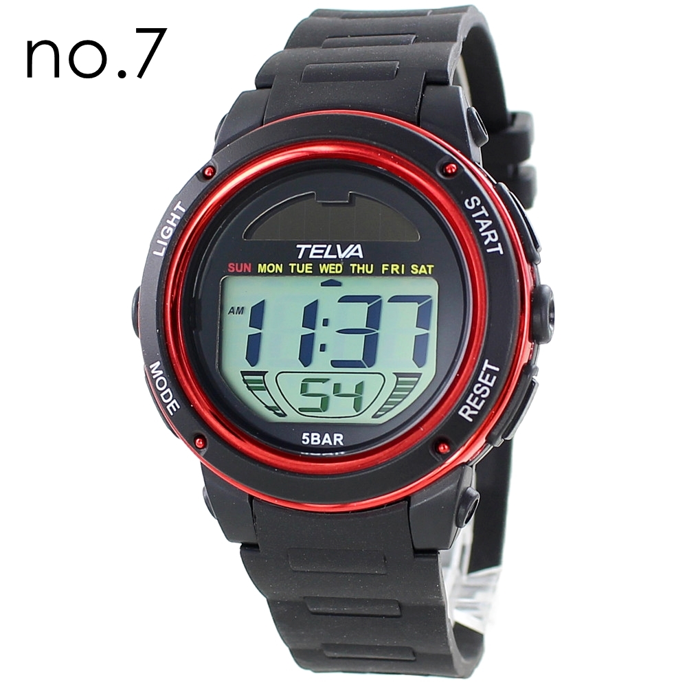 デジタル腕時計 6本セット Q&Q シチズン デジタル ソーラー電波腕時計 メンズ D06A-001VK MHS5