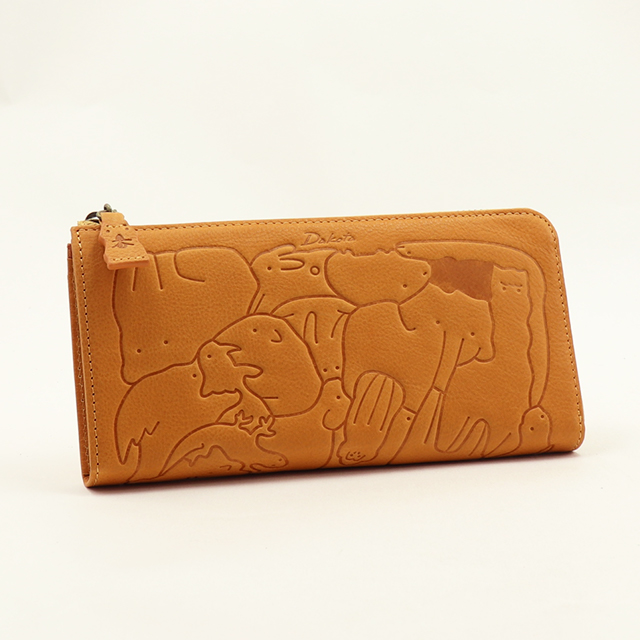 新品　ダコタ　長財布　L字ファスナー アニマーレ　0030193 マスタード Dakota（ダコタ） 公式 ダコタ財布 長財布 財布 レディース アニマーレ