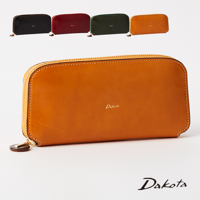 Dakota 長財布 ダコタ 財布 マスタード チェルキオ ラウンドファスナー Dakota 公式 ダコタ dakota ダコタ財布 長財布 ラウンド