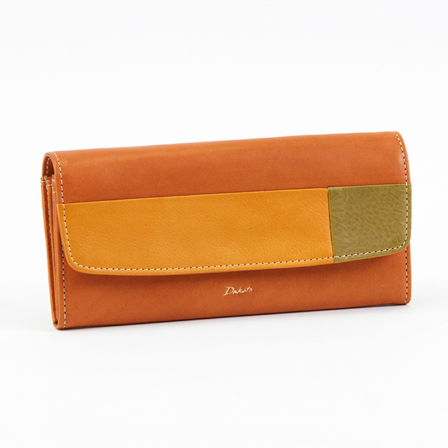 Dakota ダコタ 長財布 アプローズ 小銭入れ付き長財布　キャメル Dakota（ダコタ） 長財布 財布 レディース アペーゴ かぶせ ロング