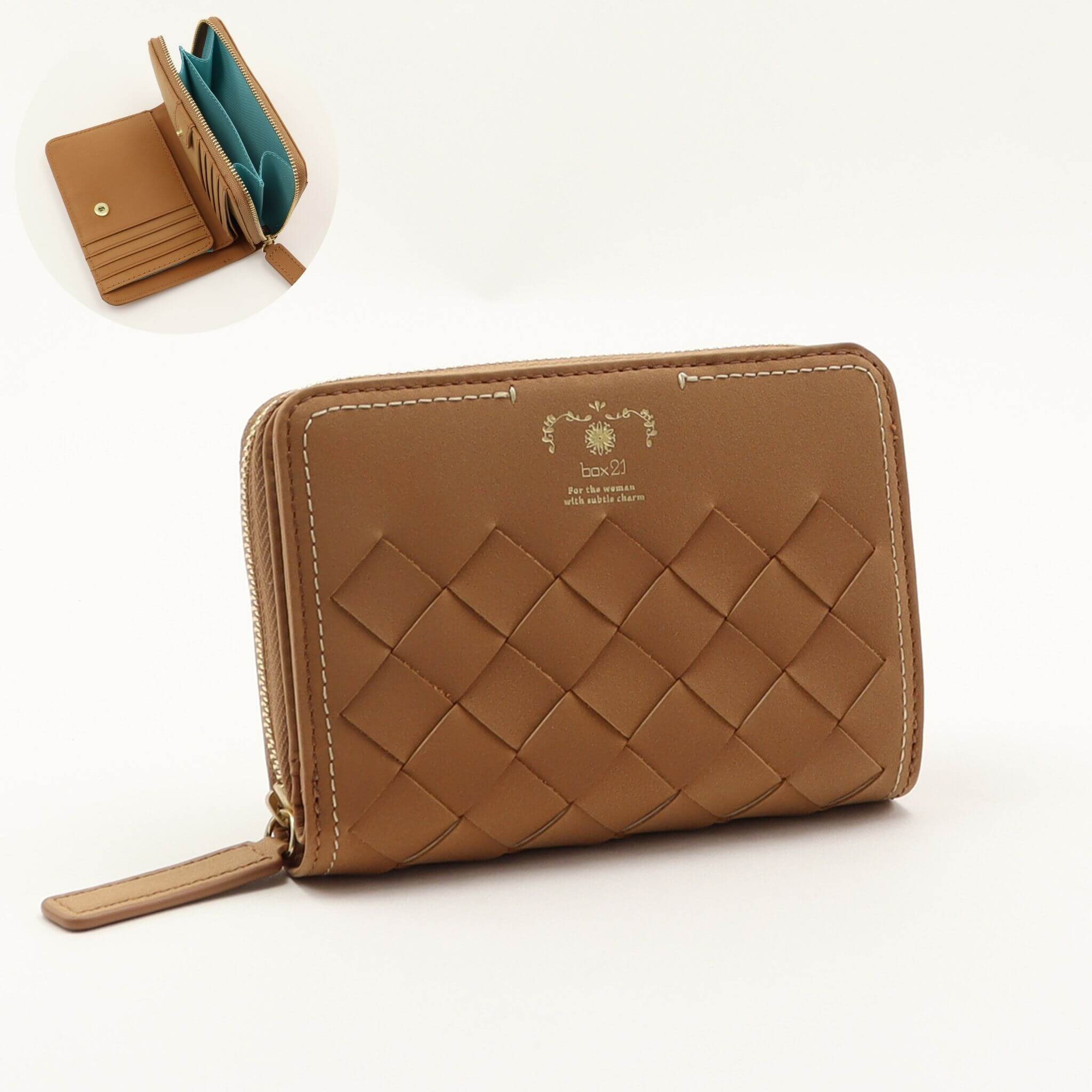 box21 公式 ボックス レディース 二つ折り財布 パーチェ 0332470
