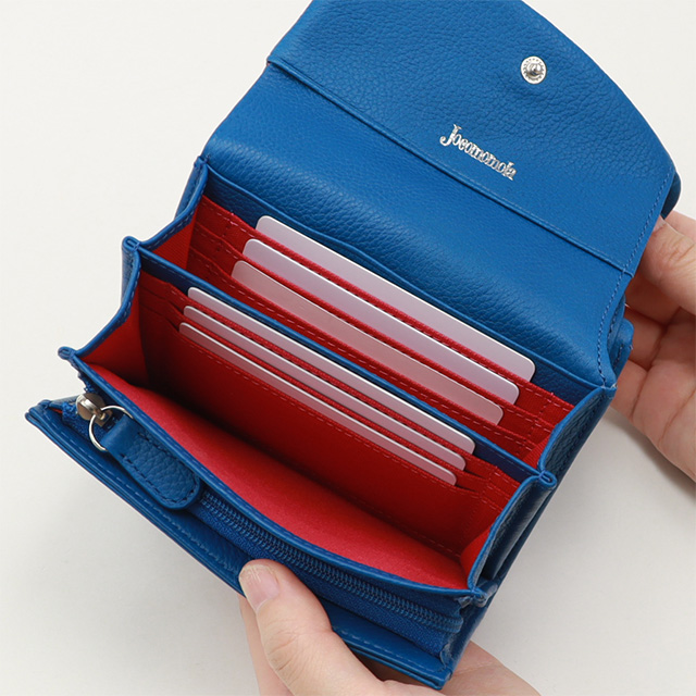 新品タグ付き【ホコモモラ】本革 サーカスモチーフ 口金 がま口折り財布 セール 40%OFF】サーカスモチーフ二つ折り財布(504889895