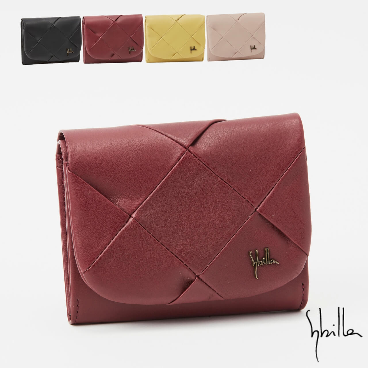 メリクリセール！Shilla シビラ　ベージュ 二つ折り財布　新品箱付 Sybilla（シビラ） 二つ折り財布 インビシブレ 5470570 : PRINCESSBAG