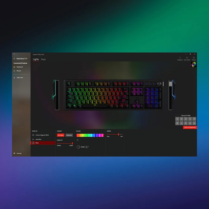 HyperX Alloy Rise メカニカル ゲーミングキーボード フルサイズ