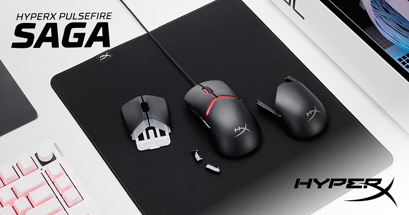 HyperX Pulsefire Saga 有線 ゲーミングマウス 交換可能モジュール式