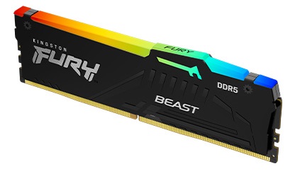 メーカー取り寄せ】キングストン FURY Beast DDR5 RGBシリーズ 16GB