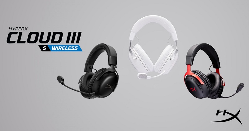 HyperX Cloud III S ワイヤレスゲーミングヘッドセット 全3色