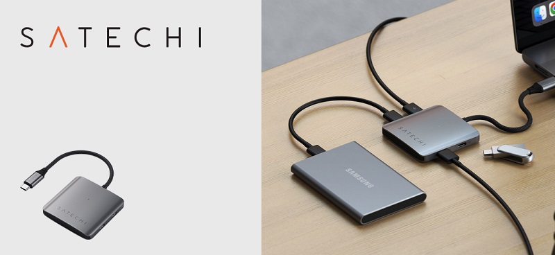 ☆送料無料 Satechi 4ポート USB-C ハブ デ roなど対応 156 SATECHI Satechi 4-Port USB-C Hub with PD (4ポートUSB-C ハブ WITH