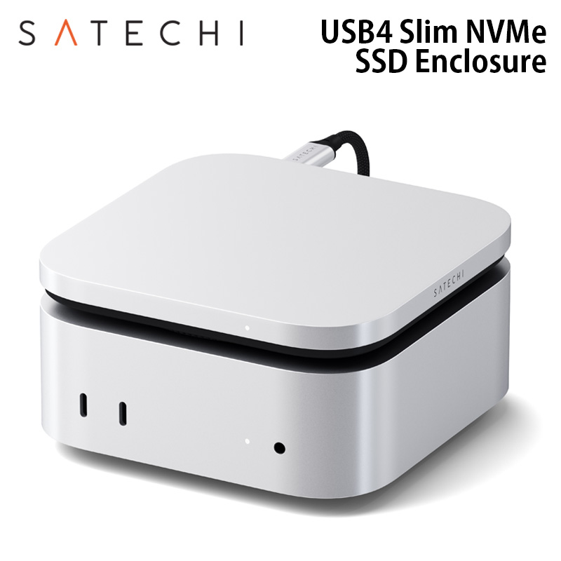 SATECHI USB4 Slim NVMe SSD Enclosure SSD スリムNVMe 4U PST-EU4SNSS
