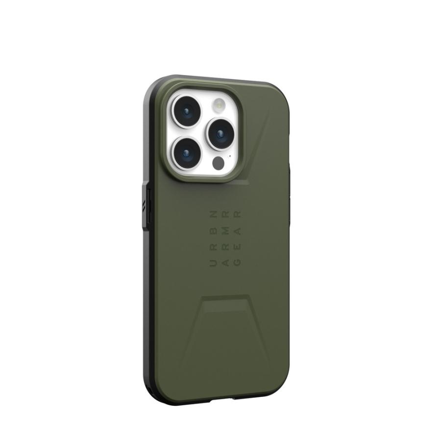 UAG iPhone 15 Pro用 MagSafe対応ケース CIVILIAN ソリッドデザイン 全4色 耐衝撃 UAG-IPH23MA-CMSシリーズ 6.1インチ ユーエージー アイフォン15pro カバー｜princetondirect｜03