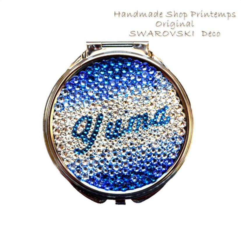 SWAROVSKI（スワロフスキー） 名入れ ミラー グラデーション ラウンド