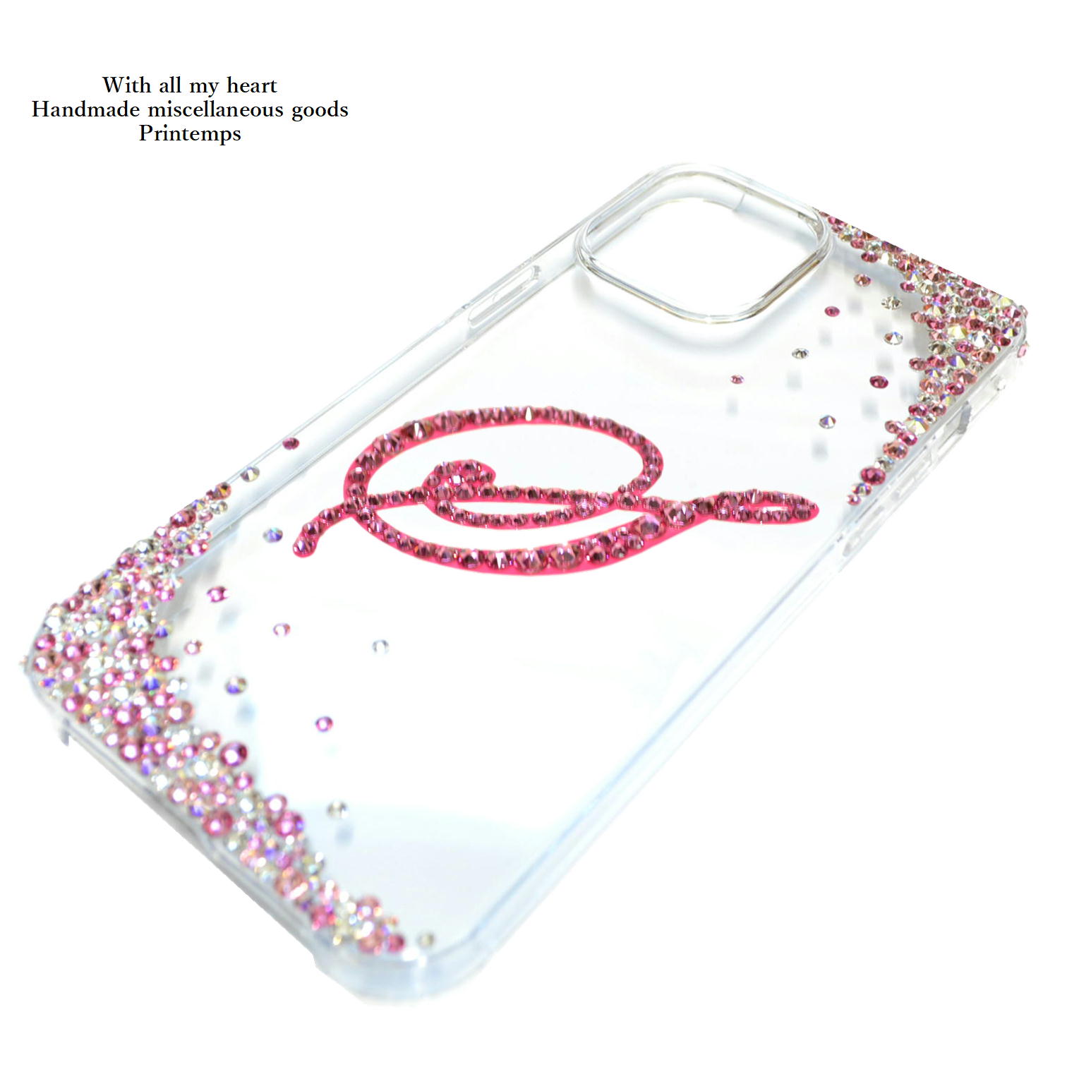 SWAROVSKI（スワロフスキー） iPhoneケース イニシャル入れ クリスタル