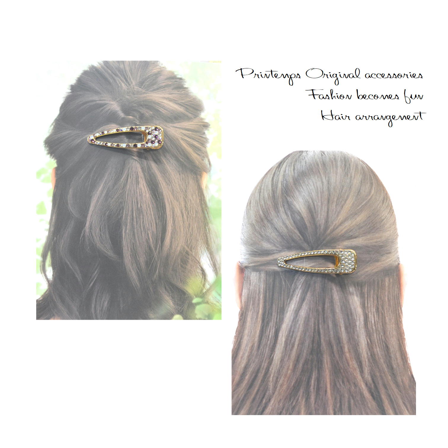 SWAROVSKI（スワロフスキー） ヘアクリップ 80×22mm PA SWAROVSKI