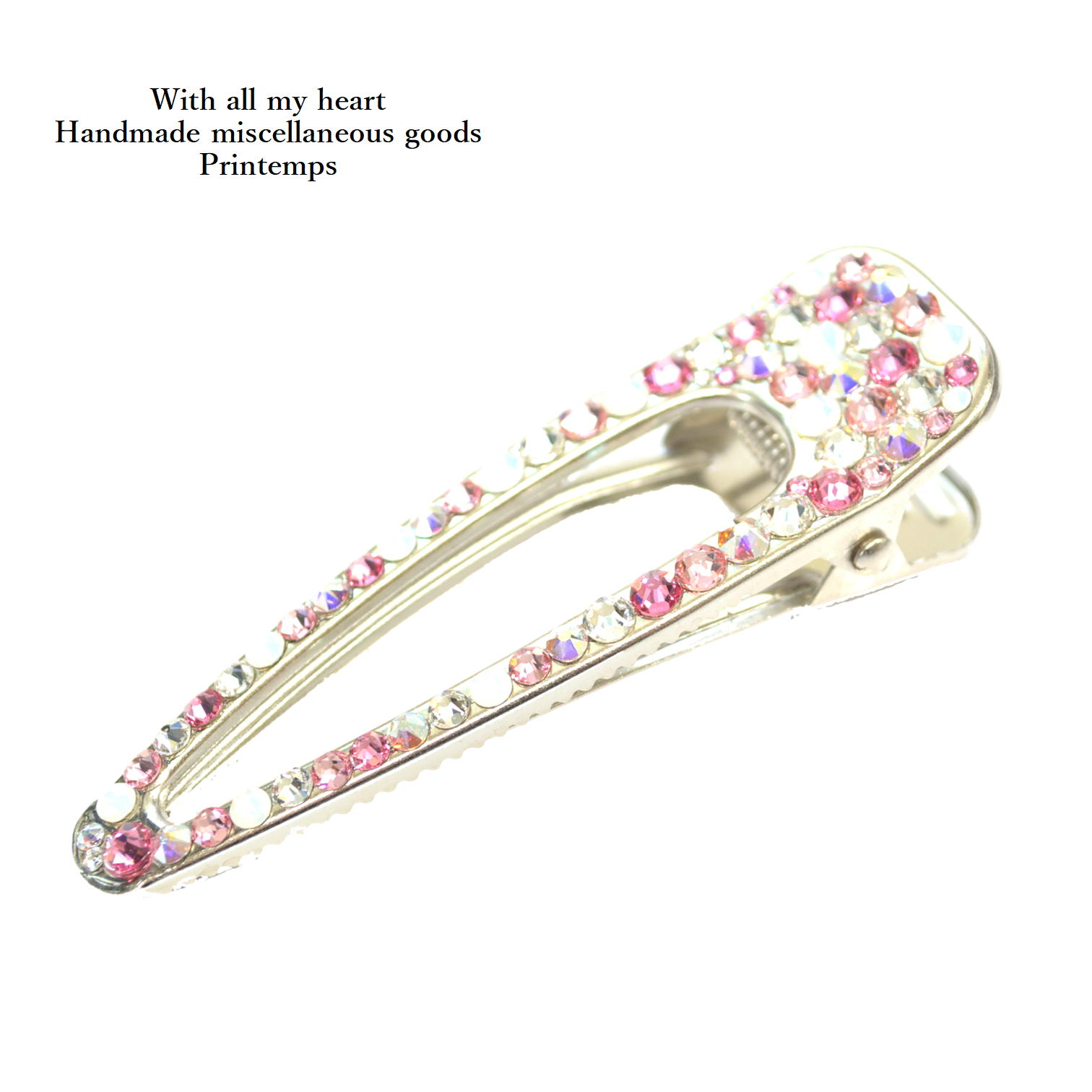 セール★SWAROVSKI★ヘアクリップ 3種類のクリスタル付き 楽天市場】ヘアクリップ 80×22mm CA SWAROVSKI ミックスカラー