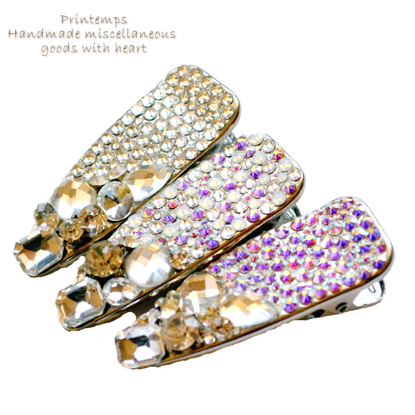SWAROVSKI ビジューストーン ヘアクリップ Sサイズ スワロフスキー