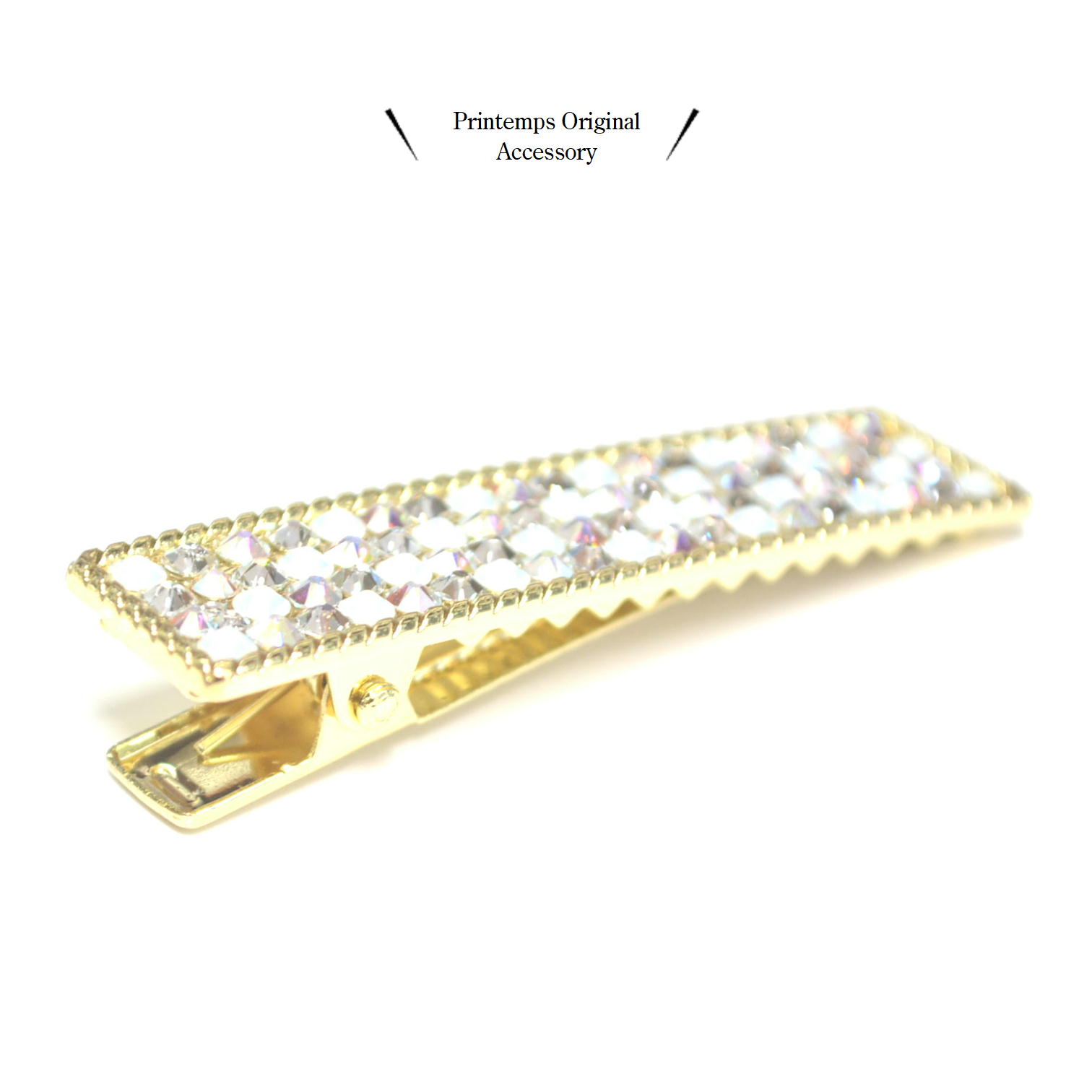 SWAROVSKI ヘアクリップ スクエア型 ミックスカラー