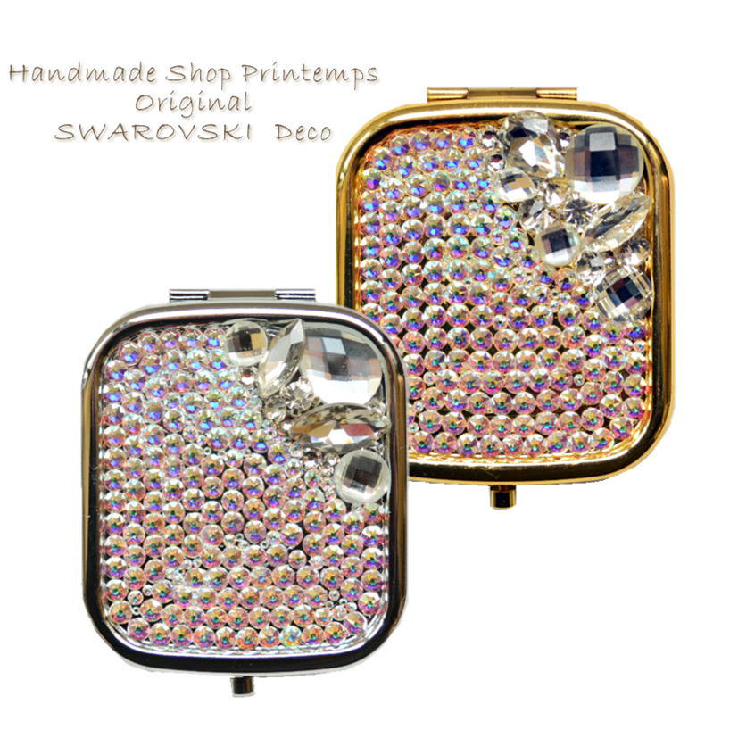 SWAROVSKI（スワロフスキー） ミラー ビジュー ワンプッシュ式